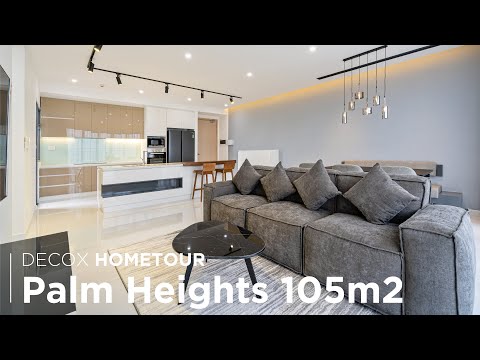 Tham quan căn hộ 105m2 phong cách Hiện đại vừa hoàn thành ở Palm Heights