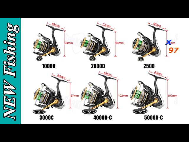 Размеры катушек Daiwa серии LT. Отличия 2500 от 3000 от 4000.