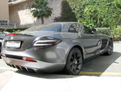 Supercars in Monaco Videos only Carrera GT SLR 599 and more