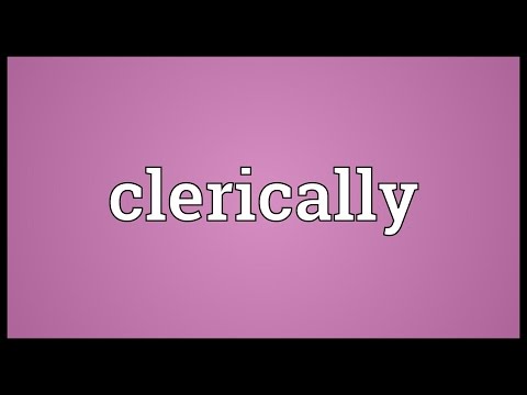 Header of clerically