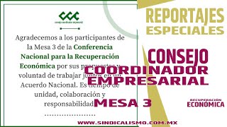 MESA 3.- ATENCIÓN INMEDIATA A LA CRISIS: CADENA AGROPECUARIA Y ALIMENTACIÓN.