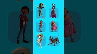 Coco Héctor Mamá Imelda Rivera Miguel Abuelita Ernesto De La Cruz Dog Dante