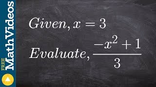 Evaluating An Expression With One Variable Ex 8, -X2 13 X 3