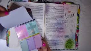 Pintando con Pintura en Spray en mi Biblia de Apuntes | Bible Journaling en Español