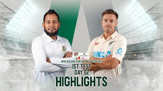 Bangladesh vs New Zealand Highlights | 1st Test | Day 2 | 2023
