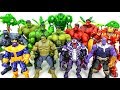 Marvel Avengers HULK, RED HULK, HULK SMASH Collection GO! Defeat Villains Army Battle #Toysplaytime