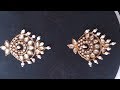 Hand embroidery Designs. Jewellery embroidery. Chandbali design.