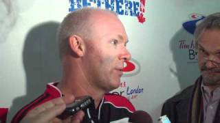 2011 Tim Hortons Brier Draw 11 Media Scrum