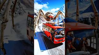 Indian Navy Girl Saves Bus Pengers From Giant Skeleton Spiderepic Heroic Ai Shorts