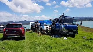 New Zealand wide tsunami warning! What our evacuation looked like at Puriri Bay