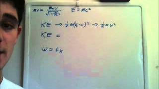 Special Relativity 4: Derivation of E=mc² Part 1
