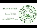 Stetson Student Recital - Tinsley Hall - 04.18.24