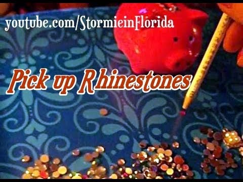 How To Use A Wax Pencil To Pickup Rhinestones - Nail Art and...