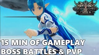 Accel World VS Sword Art Online: Mellinnium Twilight - 15 min of Gameplay, Boss Battles & PVP