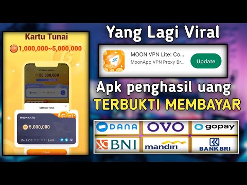 Yang Lagi Viral🔴 Aplikasi Moon VPN Lite Terbukti Membayar - Apk Penghasil Saldo Dana Tercepat