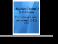 Maurice Duruflé  (1902-1986) : Trois danses pour orchestre (1932) 2/2