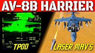 Av-8B Harrier Tpod & Laser Guided Maverick Tutorial 2025 Dcs World