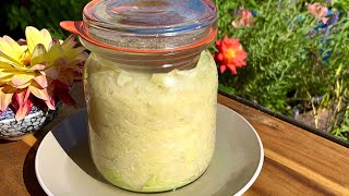 Sauerkraut selber ansetzen Rezept für Zuhause selber machen, Weißkohl fermentieren, Milchsäuregärung