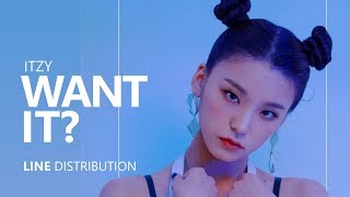 Itzy Want It Line Distribution Itzy Want It Line Distribution