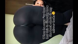 Latina Leggings Bent Over