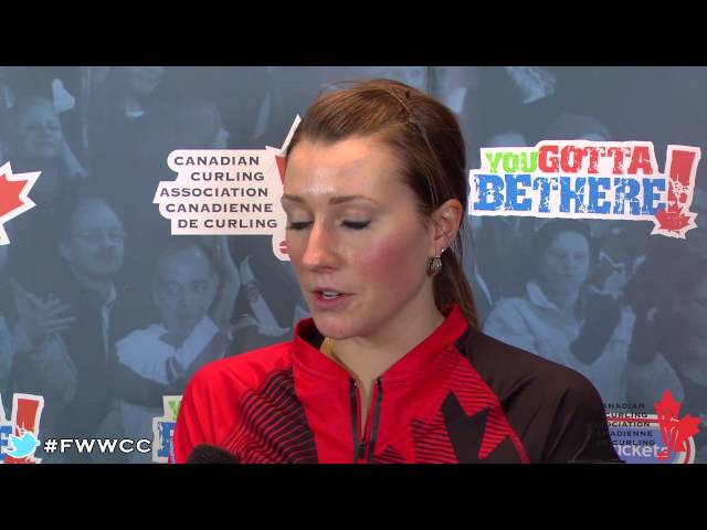 Media Scrum Draw 13 - 2014 Ford World Women's Curling Championship