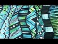 Doodles on Painted Paper  | Relaxing and Calming Doodle Art by BeCre8ive2