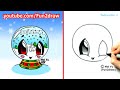 How to Draw Christmas Pictures - Snow Globe - Fun2draw winter scene