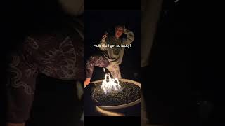 Person Farts And Burps Standing Right Next To A Fire