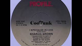 Sharon Brown - I Specialize In Love 12 Inch 1982