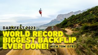Gopro Biggest Backflip Ever Done On A Mtb - Tom Isted 120 Ft Record Breaking Backflip At Darkfest
