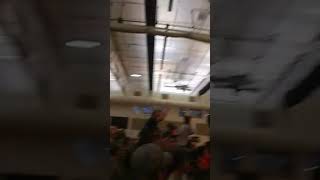 The whole senior class singing country roads