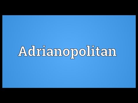 Header of Adrianopolitan