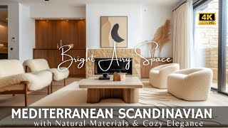 Mediterranean & Scandinavian Modern House Bright Airy Space With Natural Materials & Cozy Elegance