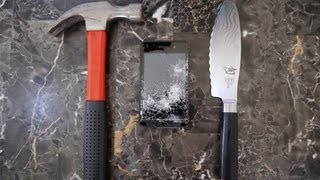 Blackberry 10 Hammer & Knife Scratch Test