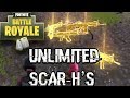 FORTNITE BATTLE ROYALE: HOW TO GET A LEGENDARY SCAR-H EVERY TIME! (FORTNITE) (5 LEGENDARY SCARS)