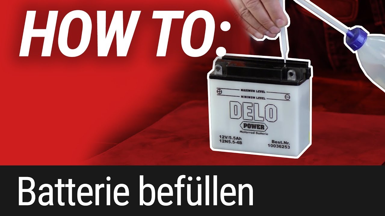 HOW TO: Påfyllning av motorcykelbatteri