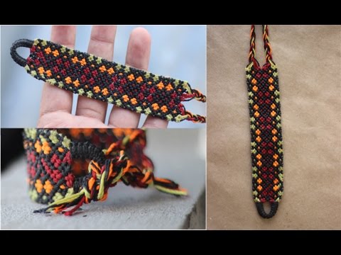 pulseras de macrame anchas