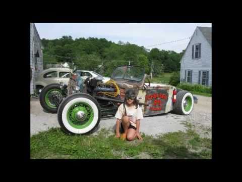 VW bug conversion to a 40 Ford chopped rag top rat rod
