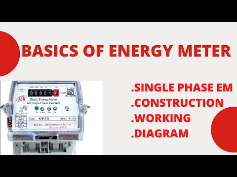 ➡️ Working Of Single Phase Energy Meter | Induction type Energy meter | A Y Technology