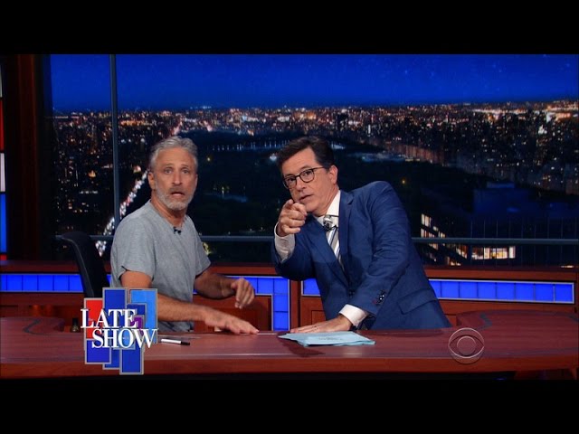 Jon Stewart Takes Over The Late Show - Video