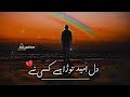 Dill-e-Umeed tora ha kesi ny _heart touching song #trending #lyrics #bollywood #lovesong #netflix