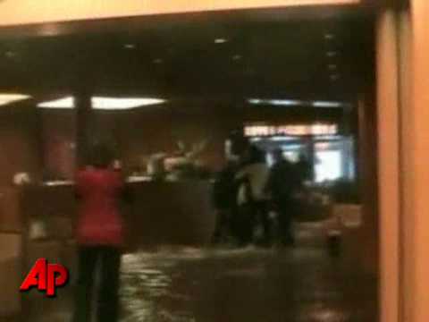 Raw Video: Huge Waves Slam Cruise Ship