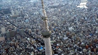 Helicopter ride over Tokyo Tower & Tokyo Skytree Japan