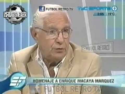 Enrique Macaya Márquez homenaje en ESTUDIO FUTBOL 2008 part1 FUTBOL RETRO TV