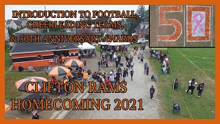 Clifton Rams Homecoming Intros & 50Th Anniversary Awards 2021
