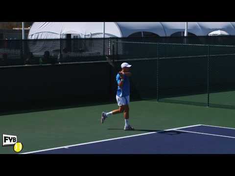 Nikolay ダビデンコ playing practice points in slow motion HD -- Indian Wells Pt． 37