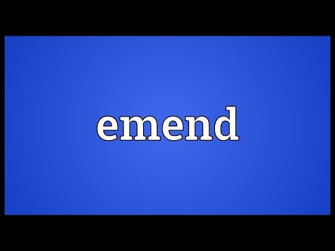 Header of emend