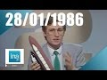 20h Antenne 2 du 28 janvier 1986 - Explosion de la navette Challenger | Archive INA