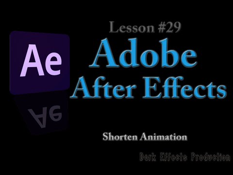 After Effects - Lesson #29 Shorten Animation without having to edit the animation keyframes