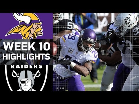Vikings Vs Raiders Week 10 Highlights Nfl Vikings Vs Raiders Week 10 Highlights Nfl
